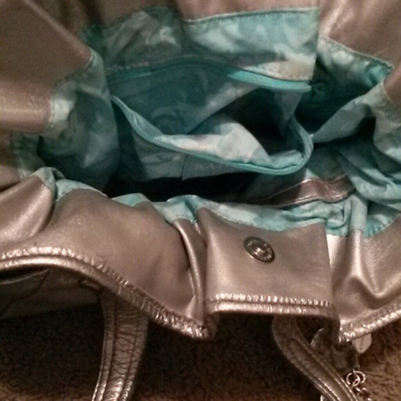 ●●SOLD ON EBAY●●Kathy VanZeeland Silver Handbag - Picture 3 of 4