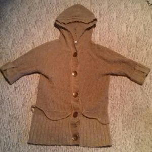 *FLASH SALE* Camel button sweater knit