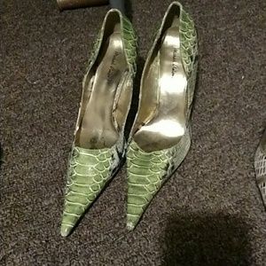 Michael Antonio Lime Green/Gold Heels