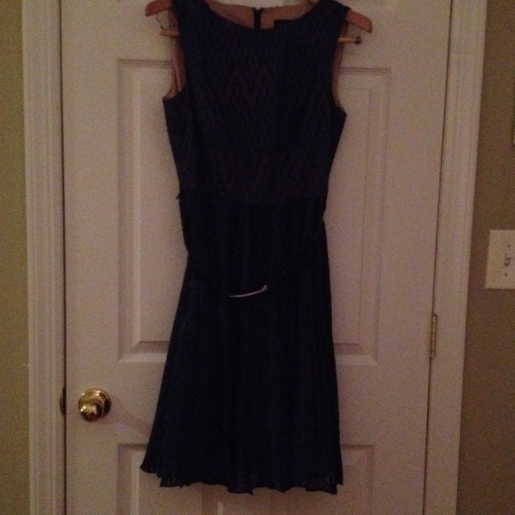 Blue skater style dress