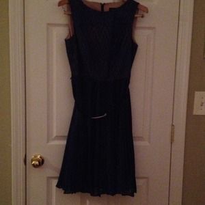 Blue skater style dress