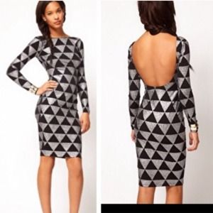 Asos dress shiny dress