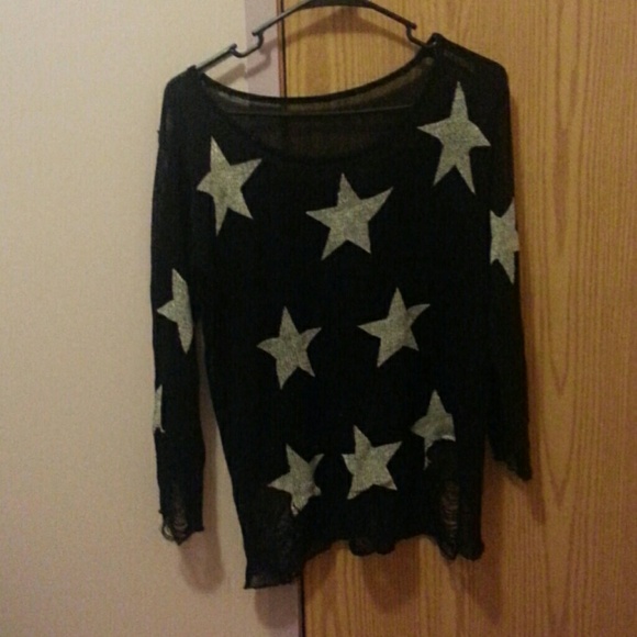 Thin sweater with Stars