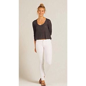 Abercrombie & Fitch • Off-white Legging Jeans
