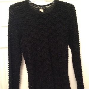 Black lace top