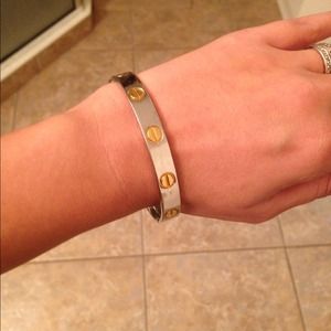 Two tone stainless steel bracelet