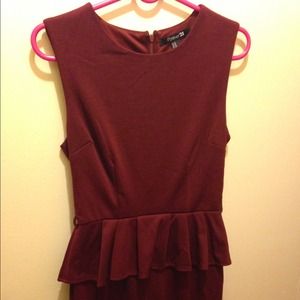 Cute little burgundy dress