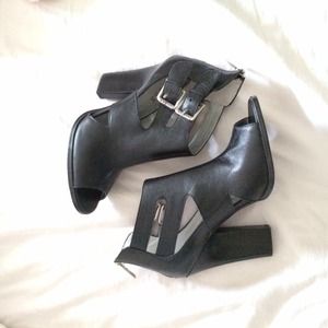 Cut out strappy booties