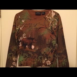 Long sleeved t-shirt with a bit of bling!