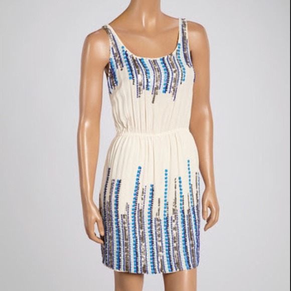 Romeo & Juliet Couture beaded dress net - Picture 1 of 2