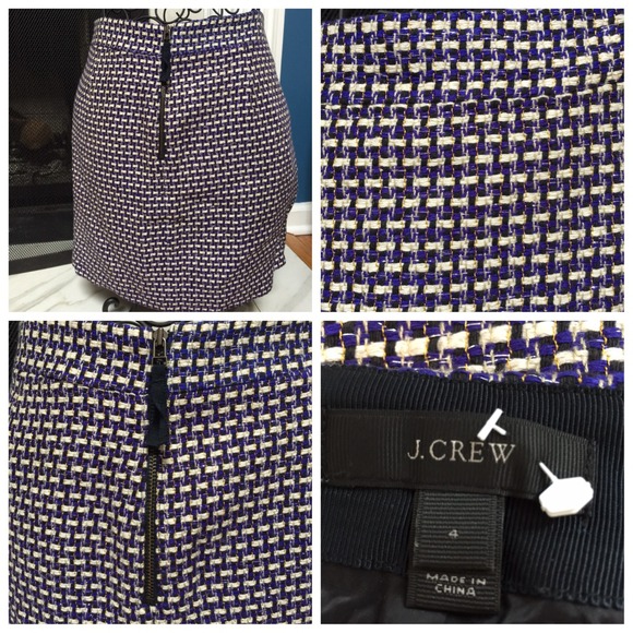 J. Crew Purple Metallic Skirt - Picture 3 of 4