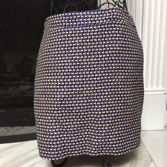 J. Crew Purple Metallic Skirt - Picture 4 of 4