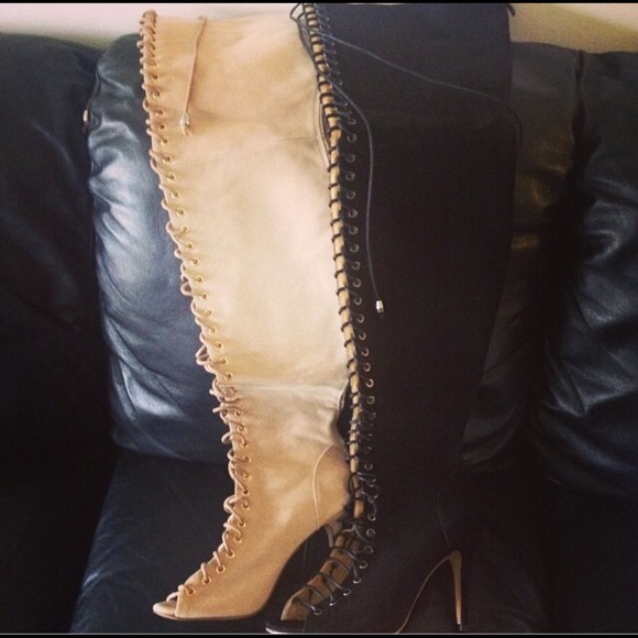 Lola lace boots (tan only)