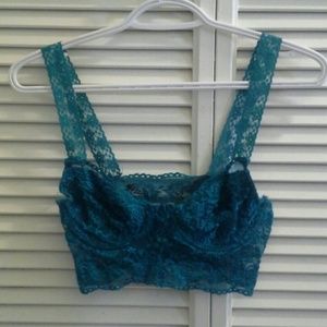 Teal Lace Bustier