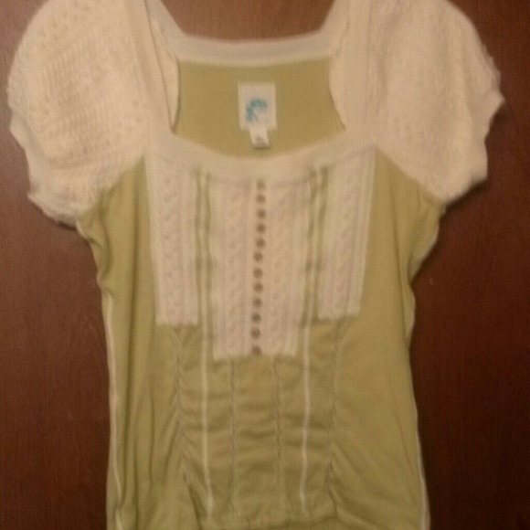 Anthropologie Lime Green Sweater Top. Size. L
