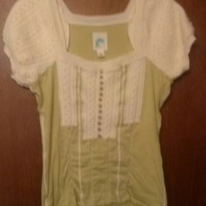 Anthropologie Lime Green Sweater Top. Size. L