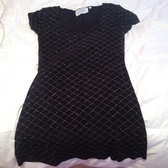Black dress with silver linings
