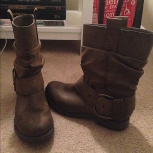Brown/Grey Madden Girl Booties