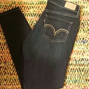 Dark Blue Skinny Levi Jeans