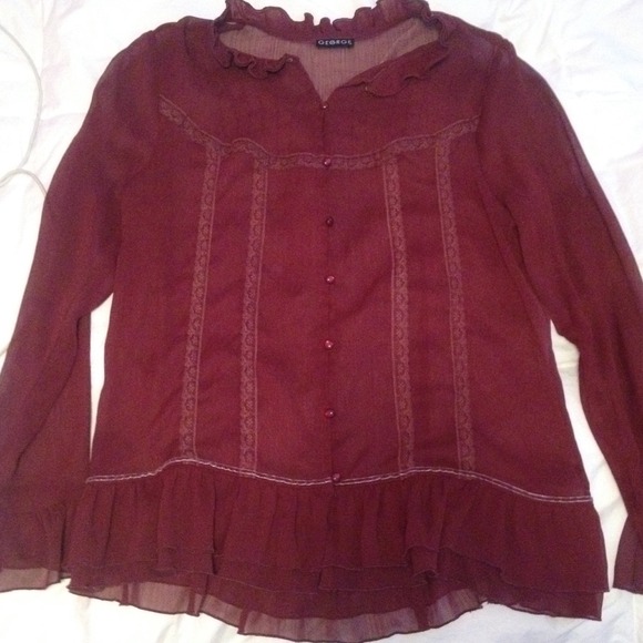 Maroon top!