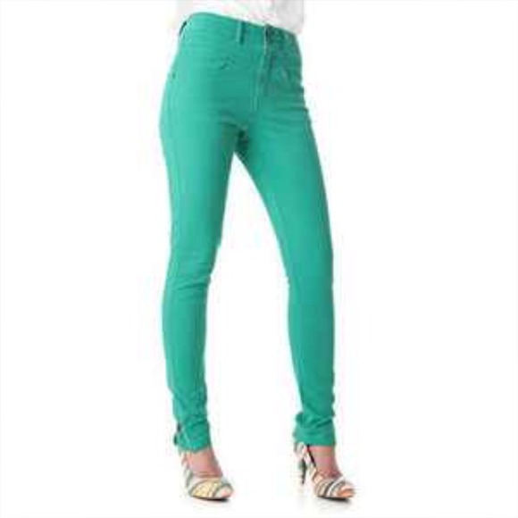 Mint green high waisted pants