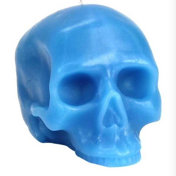 💀 D.L. & Co. Skull Candle, Blue, Medium 💀