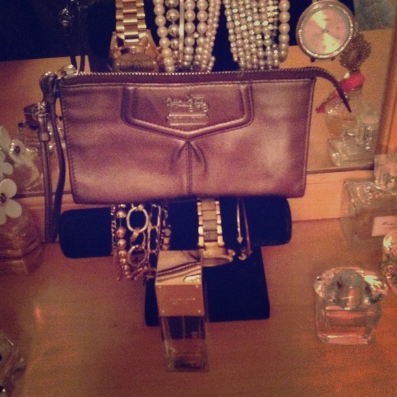COACH clutch in Metallic Leather - Picture 1 of 4