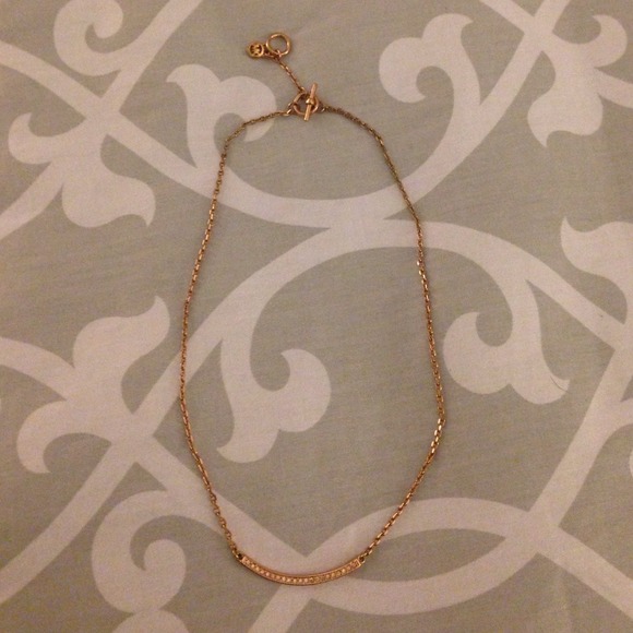 Michael Kors Rose Gold Bar Necklace