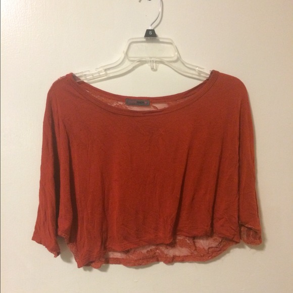 Orange/Redish crop top