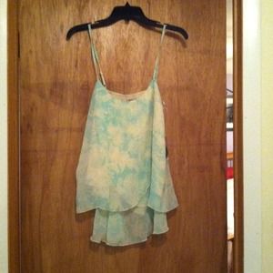 Mint green Sheer top