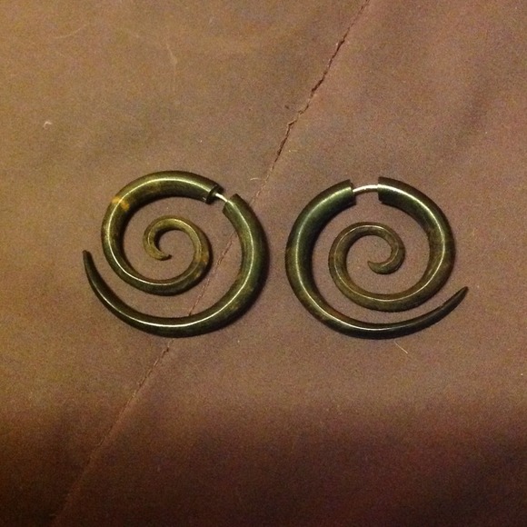 Fake Gauge Earrings.