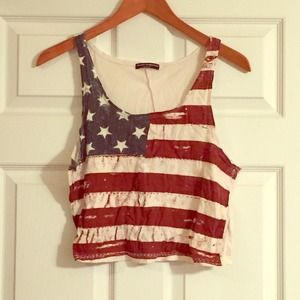 Brandy Melville flag tank