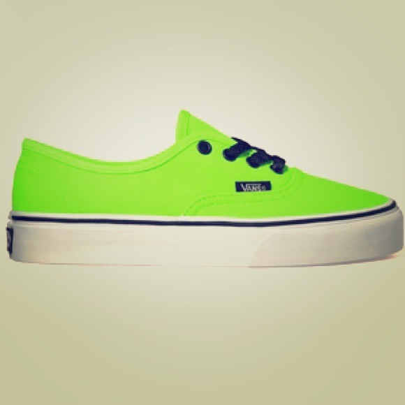 Neon green vans