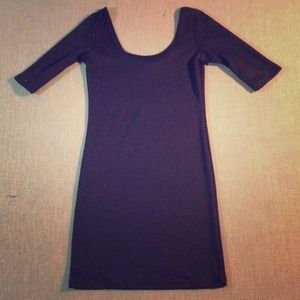 Never worn! Black bodycon casual dress.