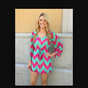 Multi Print Mini Dress