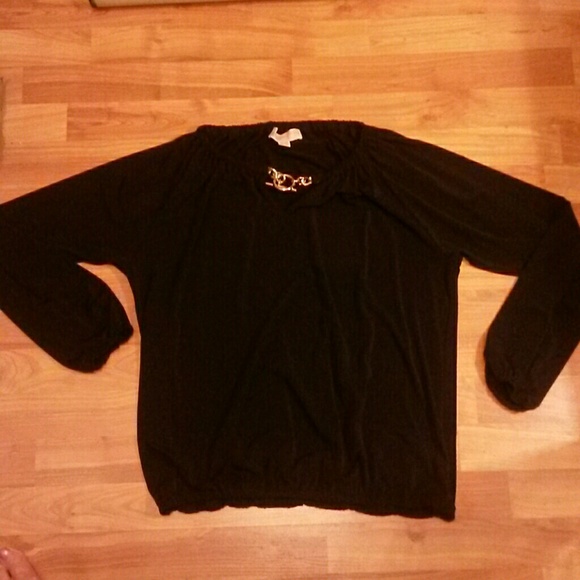 Michael by Michael kors black slouchy blouse