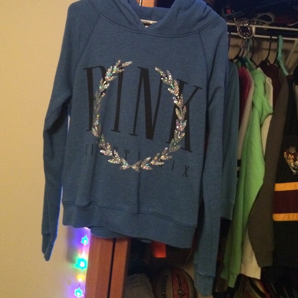 Super cute blue Victoria secret sweatshirt