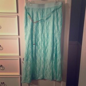 Lace maxi skirt