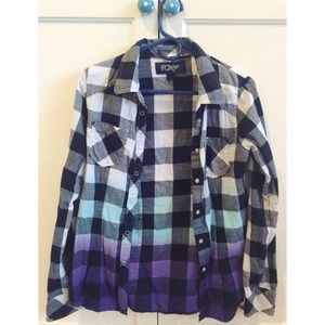 Ombré Plaid Shirt