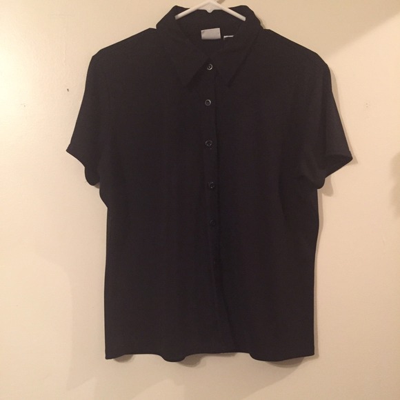 Black Button Up Top
