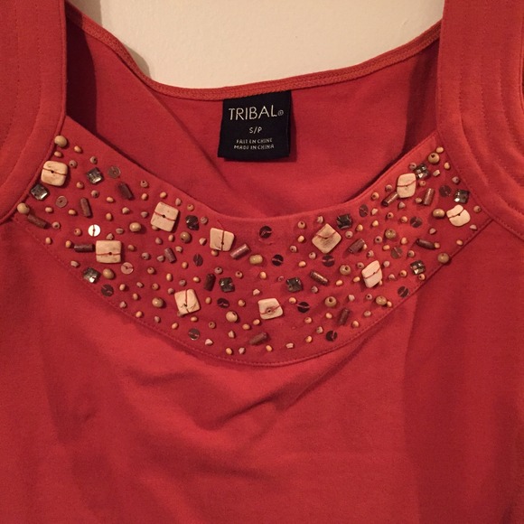 Beaded Rust Tank - Picture 2 of 2