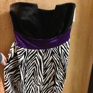 Zebra print dress