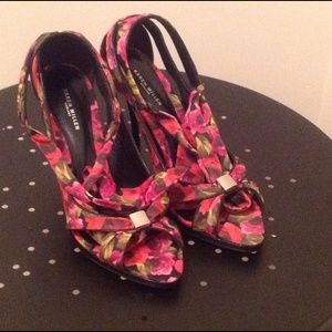 Karen Millen floral sandals.