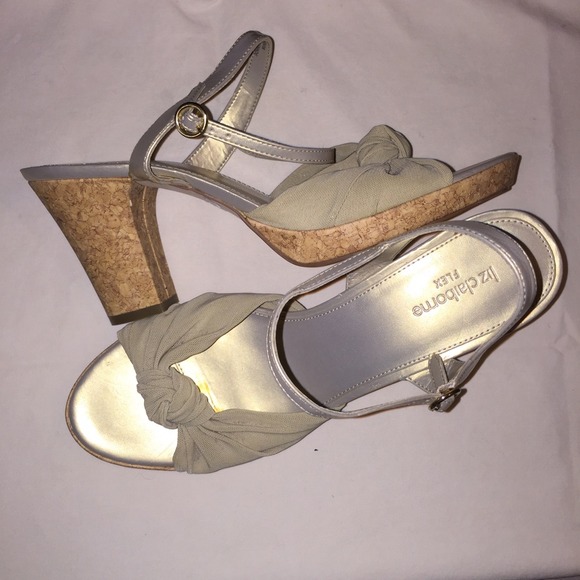 Gold Cork Heels