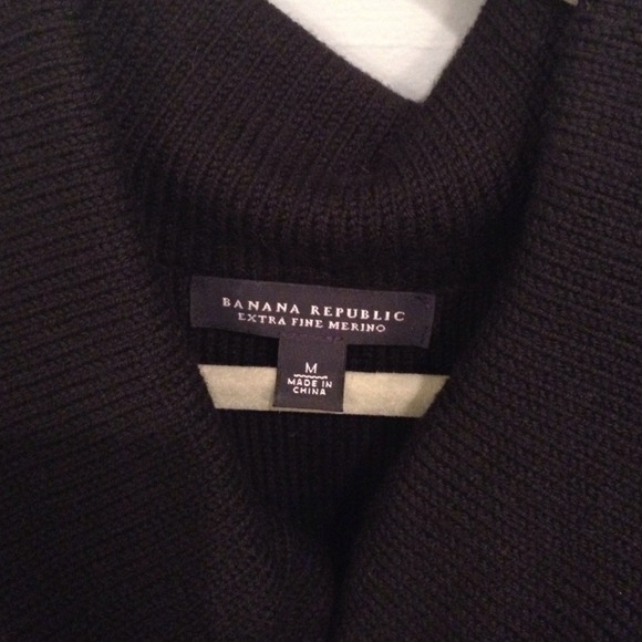 Banana Republic black merino wool sweater dress - Picture 1 of 4