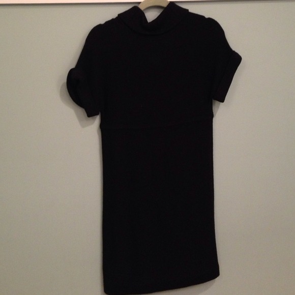 Banana Republic black merino wool sweater dress - Picture 3 of 4