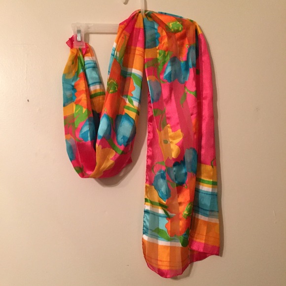 Bright Floral Scarf