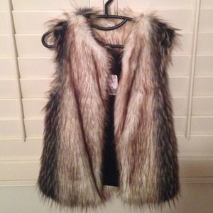 Faux fur vest (3X$62)