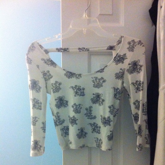 Floral crop top - Picture 1 of 2