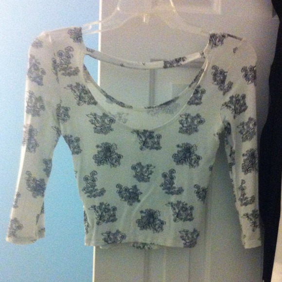 Floral crop top - Picture 2 of 2